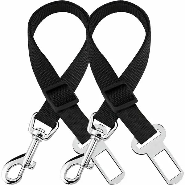 2 Pack Cat DOG PET Safety Seatbelt Car Vehicle Seat Belt Adjustable Harness Lead - pettspy