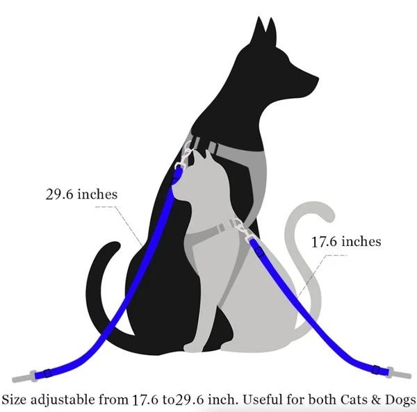 2 Pack Cat DOG PET Safety Seatbelt Car Vehicle Seat Belt Adjustable Harness Lead - pettspy