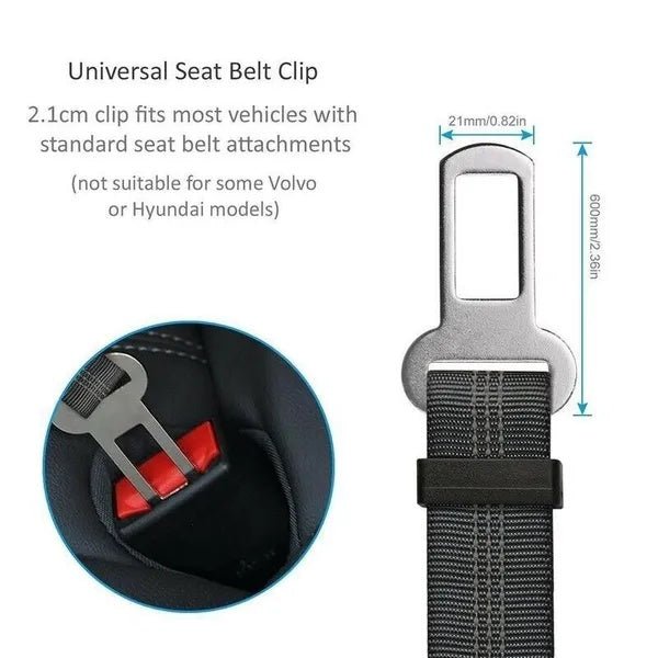 2 Pack Cat DOG PET Safety Seatbelt Car Vehicle Seat Belt Adjustable Harness Lead - pettspy