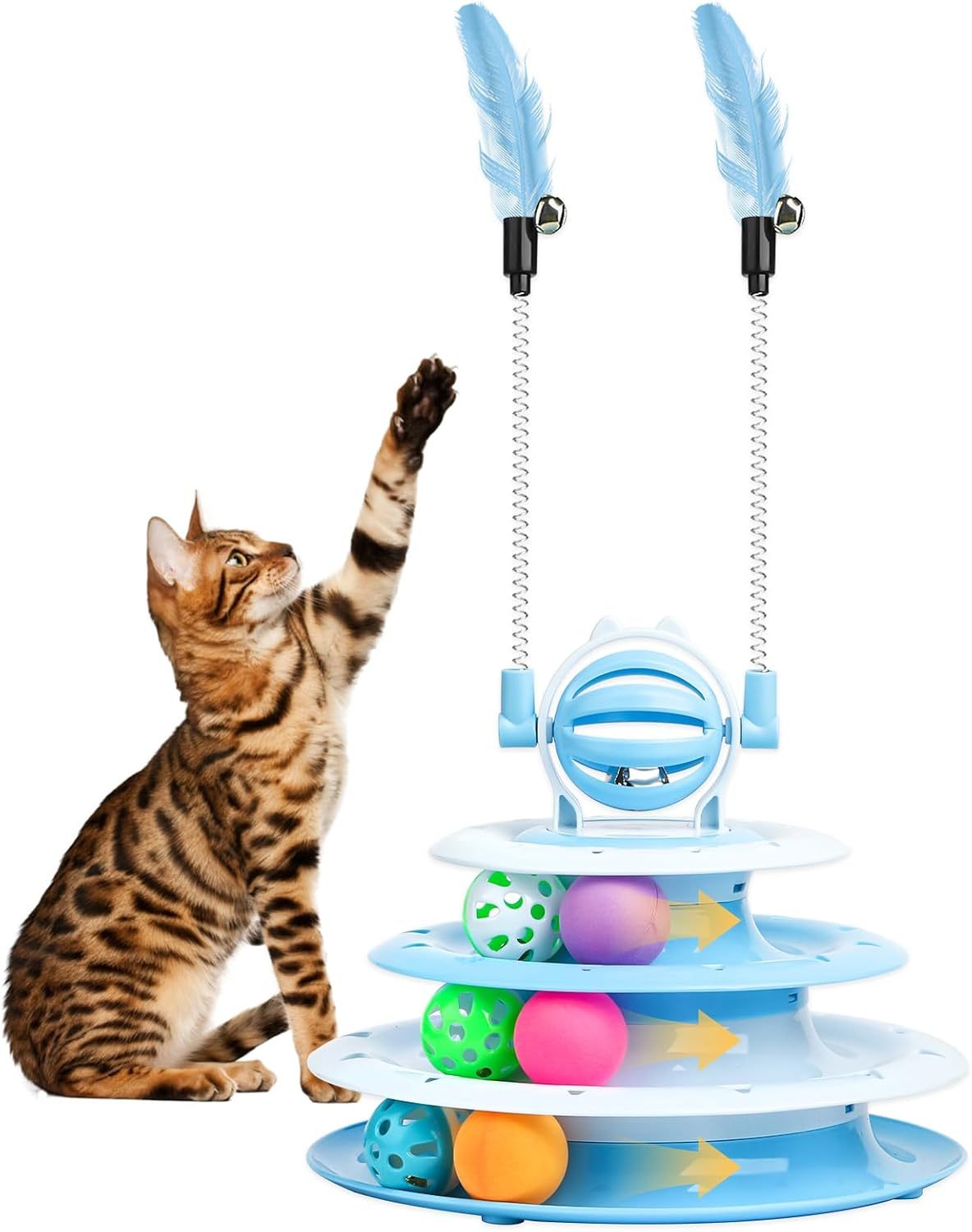Interactive Indoor Cat Toys & Puzzle Balls for Kittens