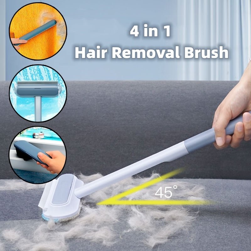 4 In 1 Multifunctional Hair Removal Brush Pet Dog Cat Hair Cleaner Brush Cat Hair Remover Window Screen Cleaning Tool Gadgets - pettspy