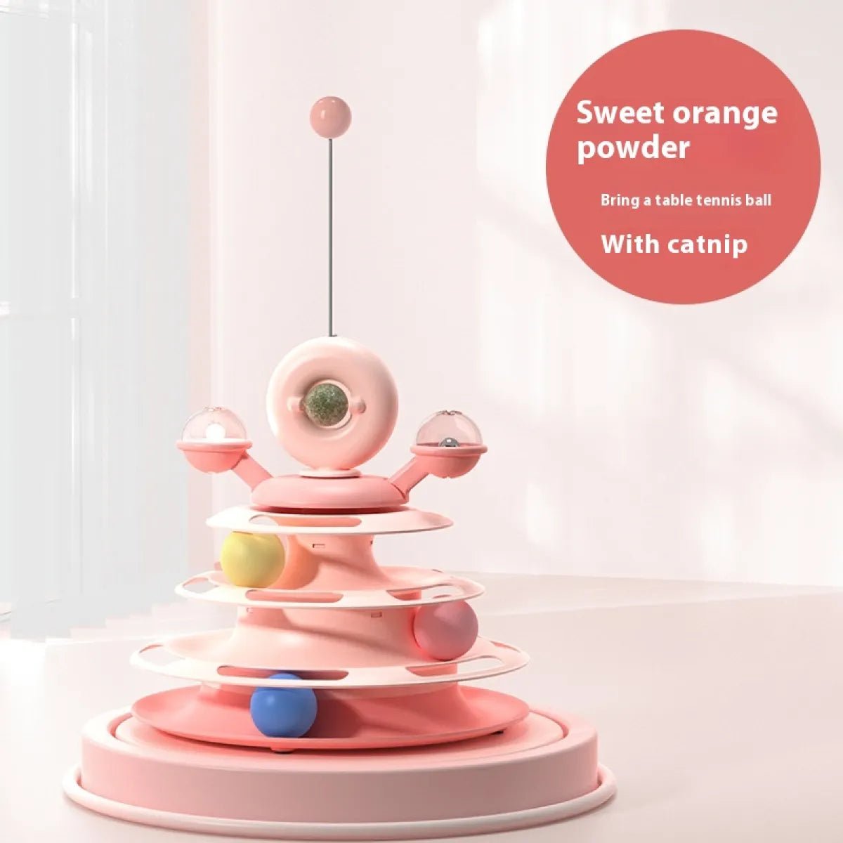 4 - Level Interactive Cat Toy Tower - pettspy