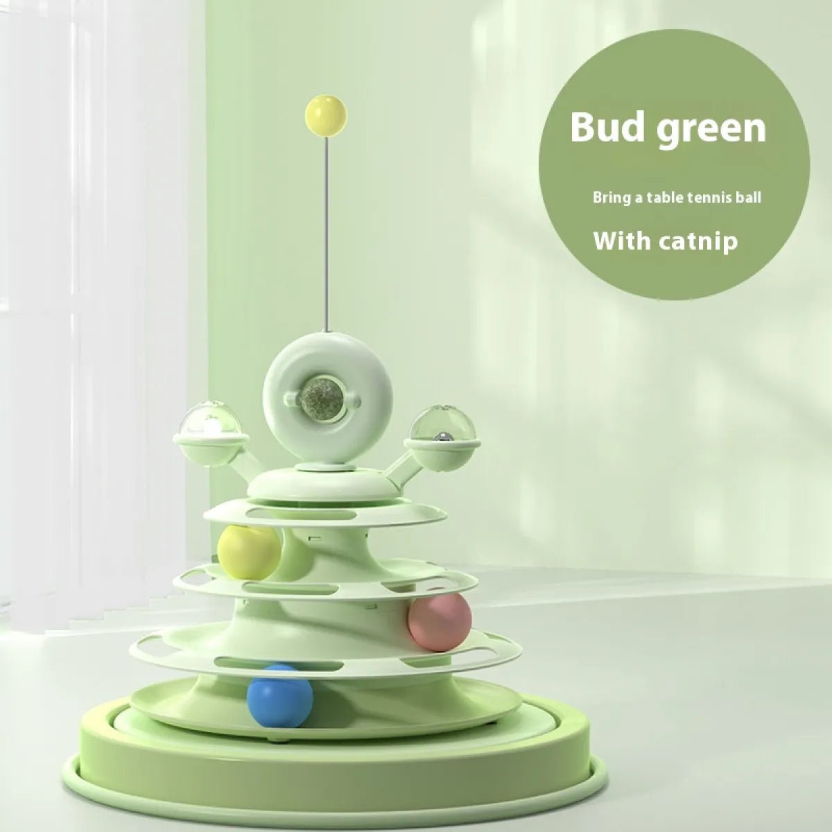 4 - Level Interactive Cat Toy Tower - pettspy