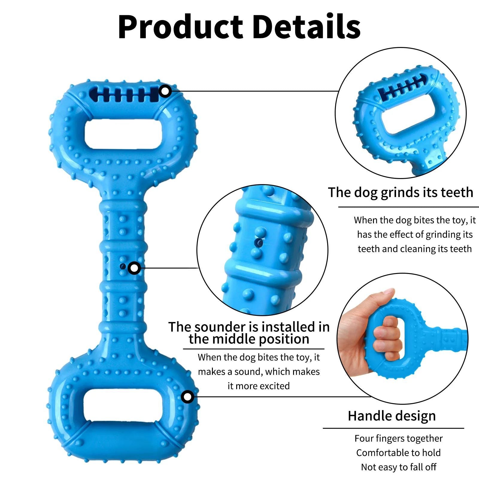 Active Dog Bone Toys with Pull Band & Teething Aid - pettspy