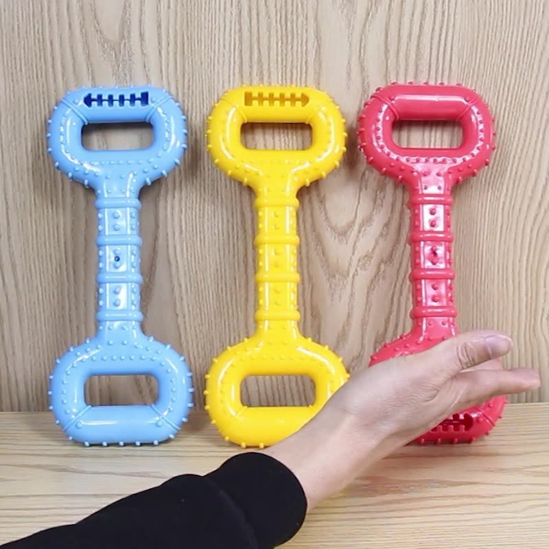 Active Dog Bone Toys with Pull Band & Teething Aid - pettspy