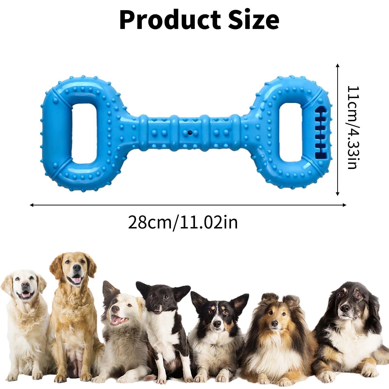 Active Dog Bone Toys with Pull Band & Teething Aid - pettspy