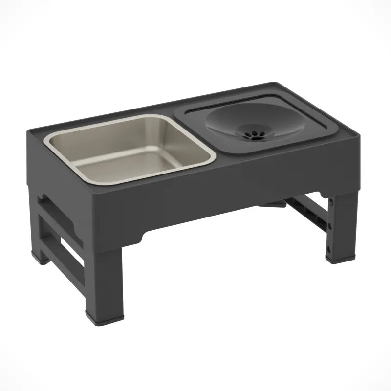 Adjustable Double Elevated Dog Bowls - pettspy