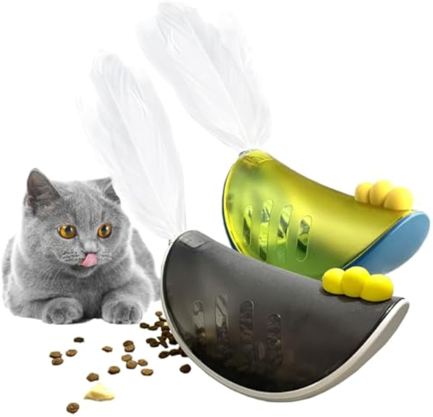 Tumbler Interactive Cat Toys For Indoor  Cat Puzzle Feeder Funny Kitten Treats