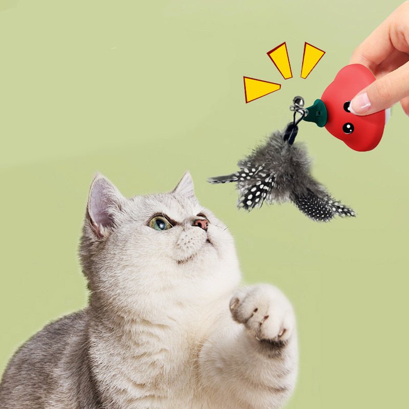 Cat Wand Suction Cup Pet Movement Playing Toy - pettspy