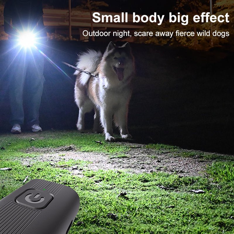 Dog Bark Deterrent Device, Portable Mini Dog Repeller, USB Rechargeable, Anti - barking Training Device With Flashing Light, Small And Exquisite - pettspy