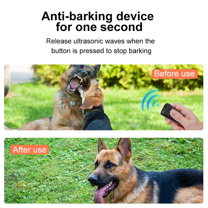 Dog Bark Deterrent Device, Portable Mini Dog Repeller, USB Rechargeable, Anti - barking Training Device With Flashing Light, Small And Exquisite - pettspy