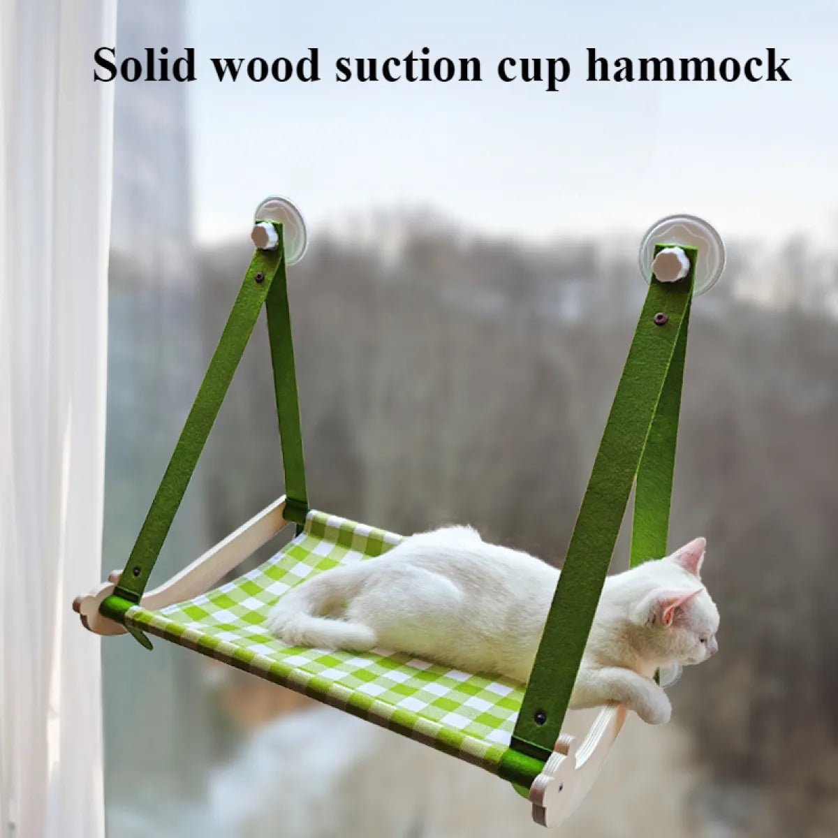 Durable Wooden Cat Window Hammock - pettspy