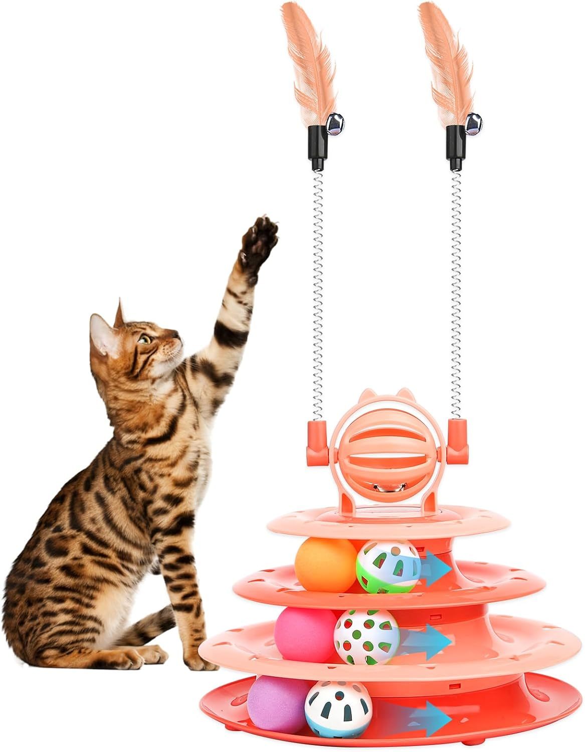Interactive Indoor Cat Toys & Puzzle Balls for Kittens