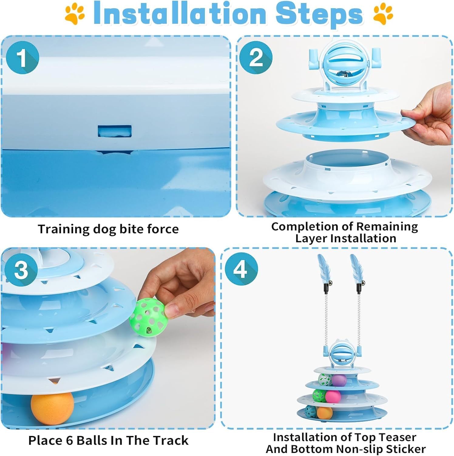 Interactive Indoor Cat Toys & Puzzle Balls for Kittens