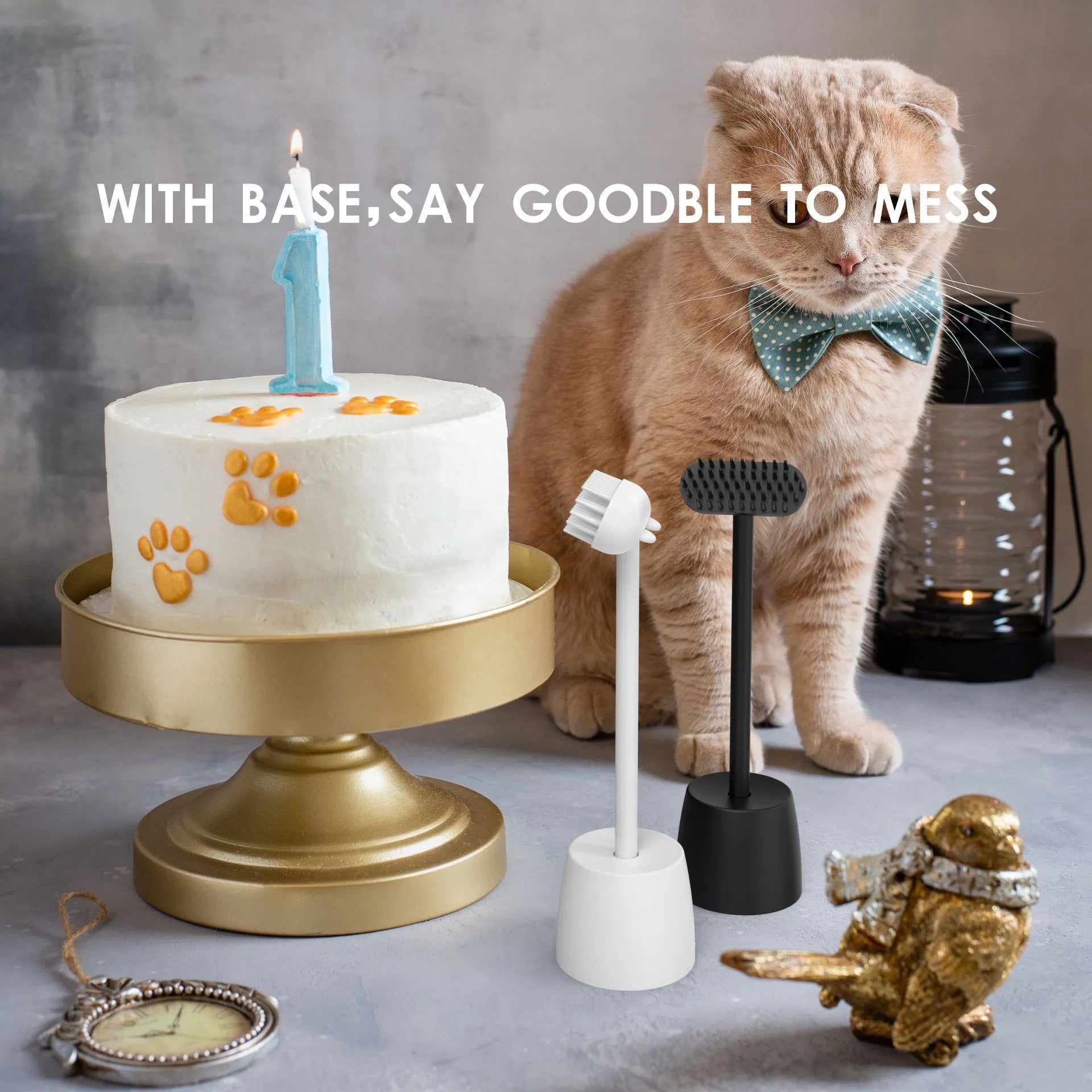 Funny Cat Comb Toy Sticker - pettspy