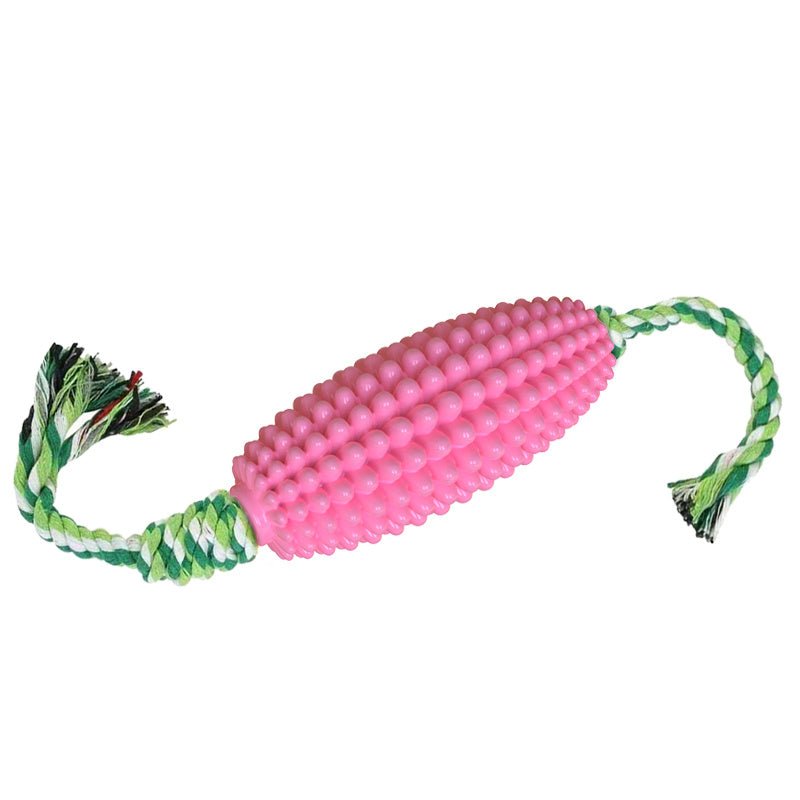 Interactive Corn Dog Chew Toy and Toothbrush - pettspy