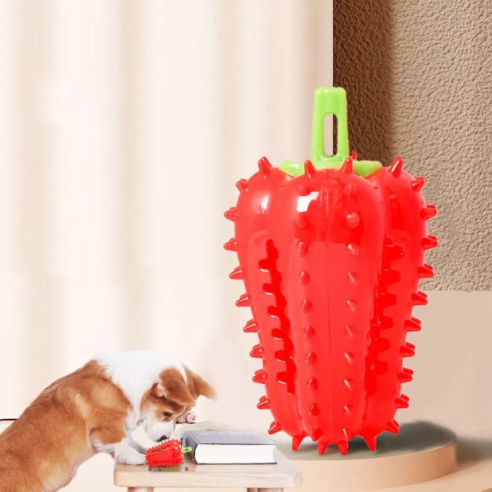 Interactive Dog Teething Chili Chewers Toy Interactive Toys Dog Toys - pettspy