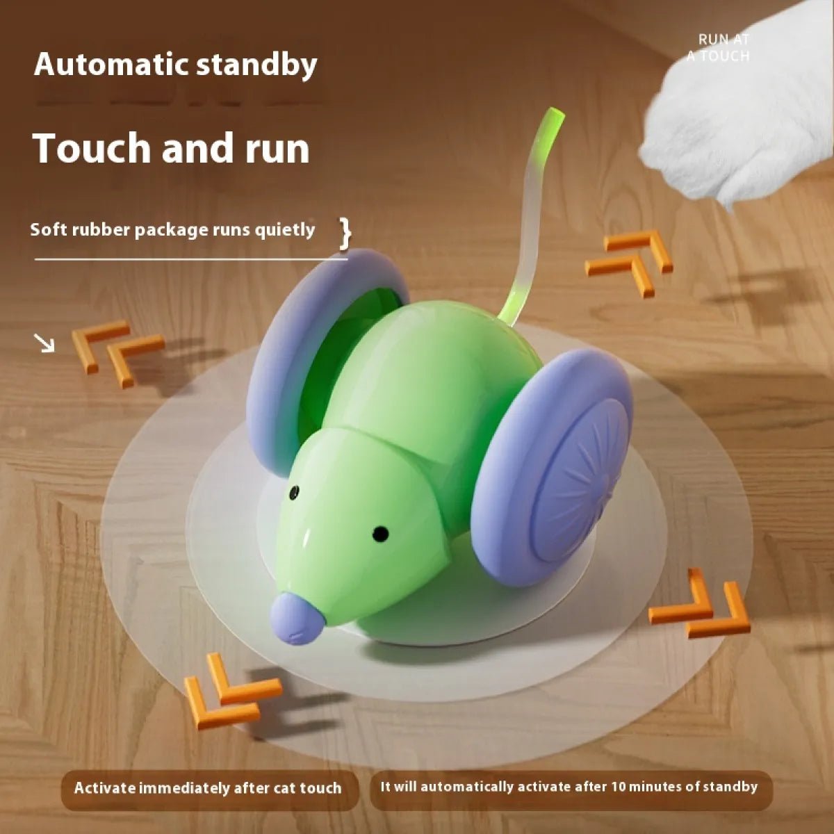 Interactive Electric Mouse Cat Toy - pettspy