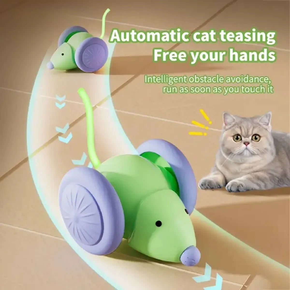 Interactive Electric Mouse Cat Toy - pettspy