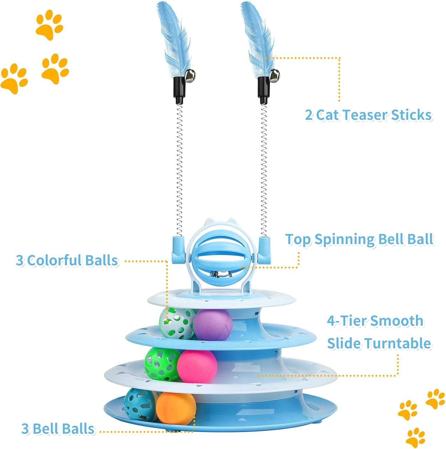 Interactive Indoor Cat Toys & Puzzle Balls for Kittens - pettspy