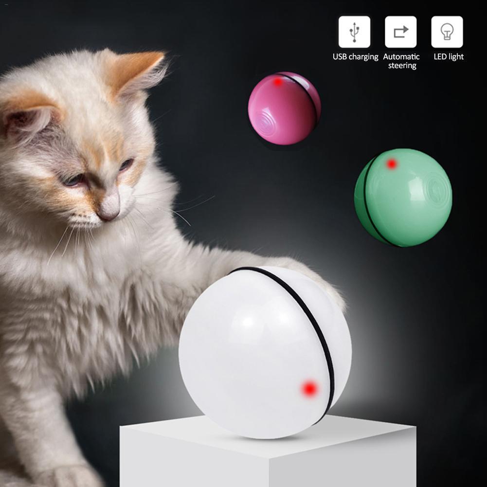 LED Laser Electronic Rolling Pet Funny Cat Toy Ball - pettspy