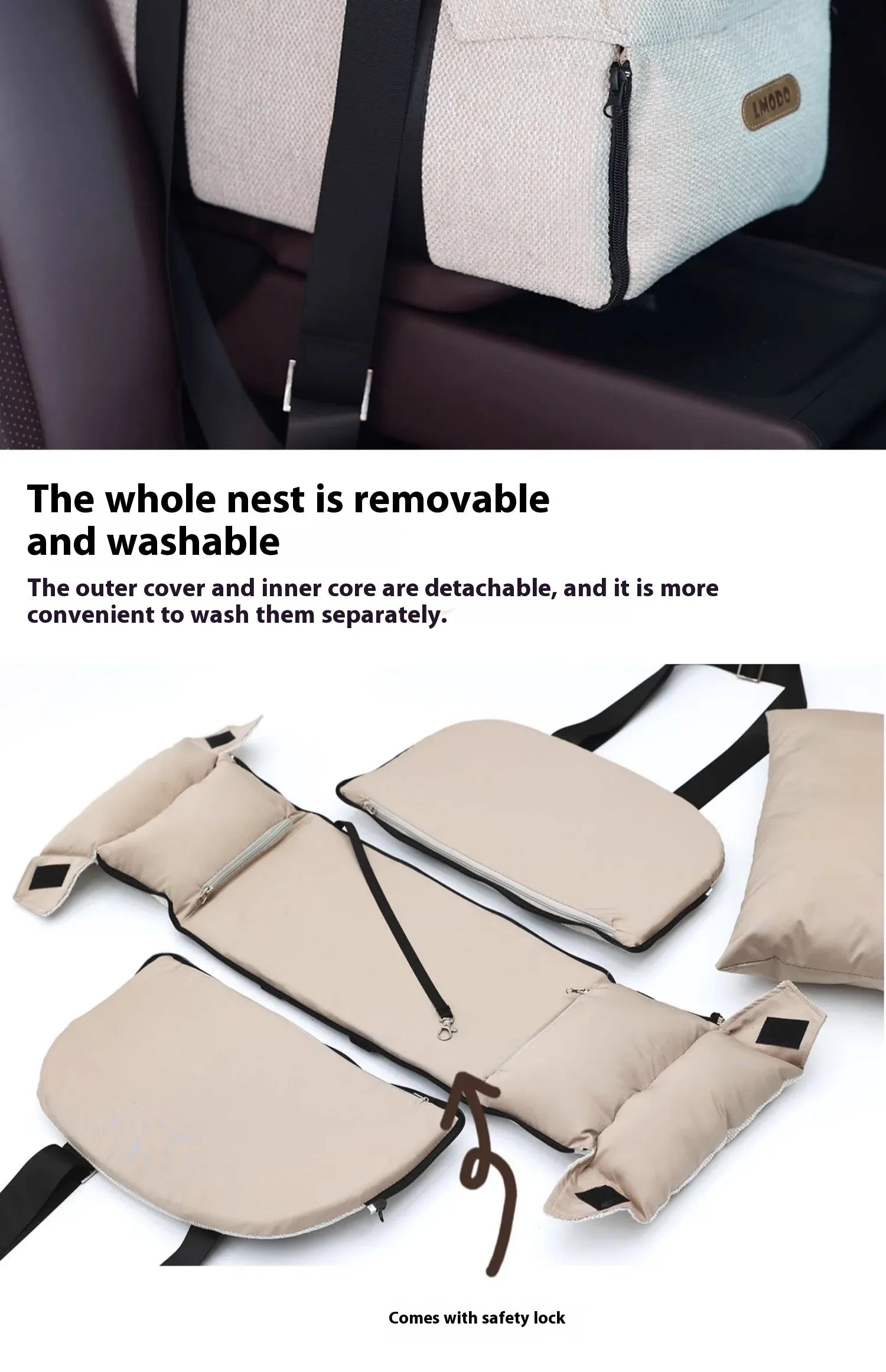 Pet Car Nest Diaper Bag Dual - use - pettspy