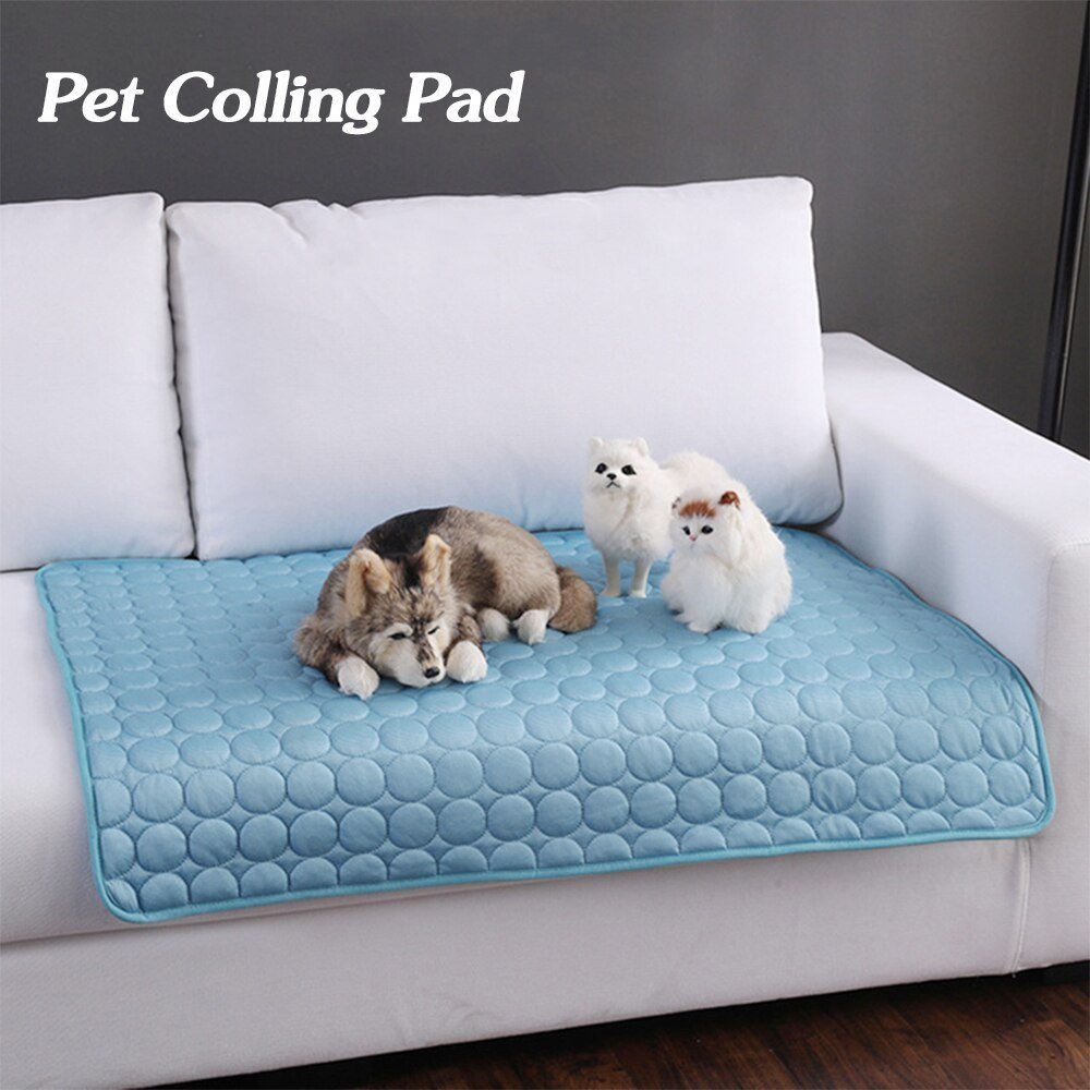 Pet Dog Cat Ice Silk Cold Nest Pad For Cooling In Summer - pettspy