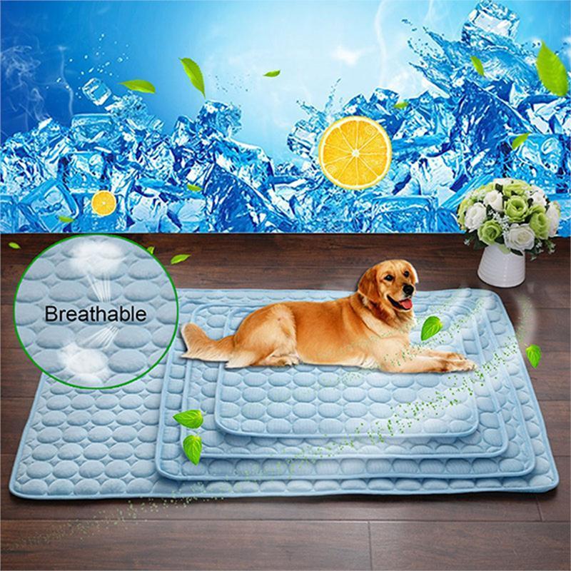 Pet Dog Cat Ice Silk Cold Nest Pad For Cooling In Summer - pettspy