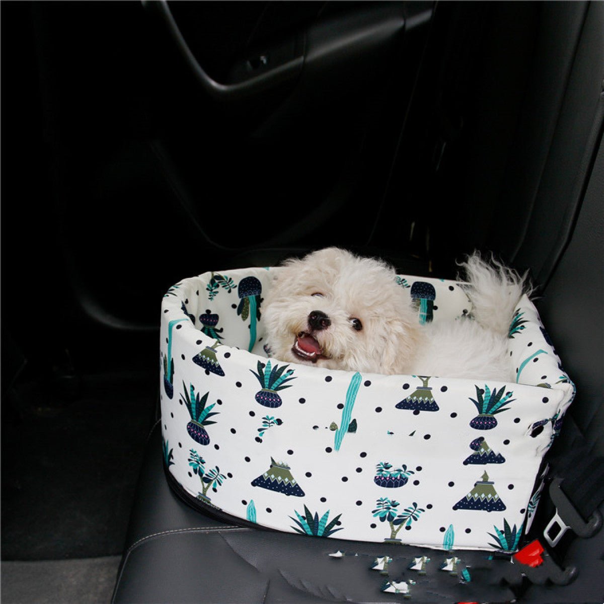 Printed Skid - Proof Car Pet Nest - pettspy
