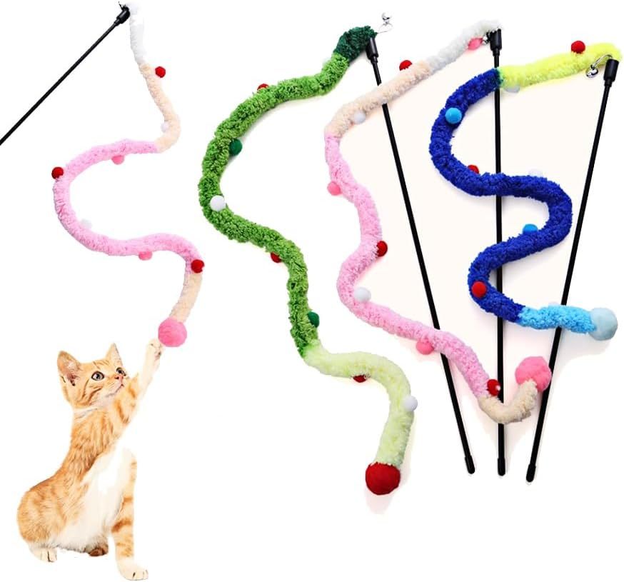 Teaser Wands Interactive Cat Toys For All Breed Sizes - pettspy