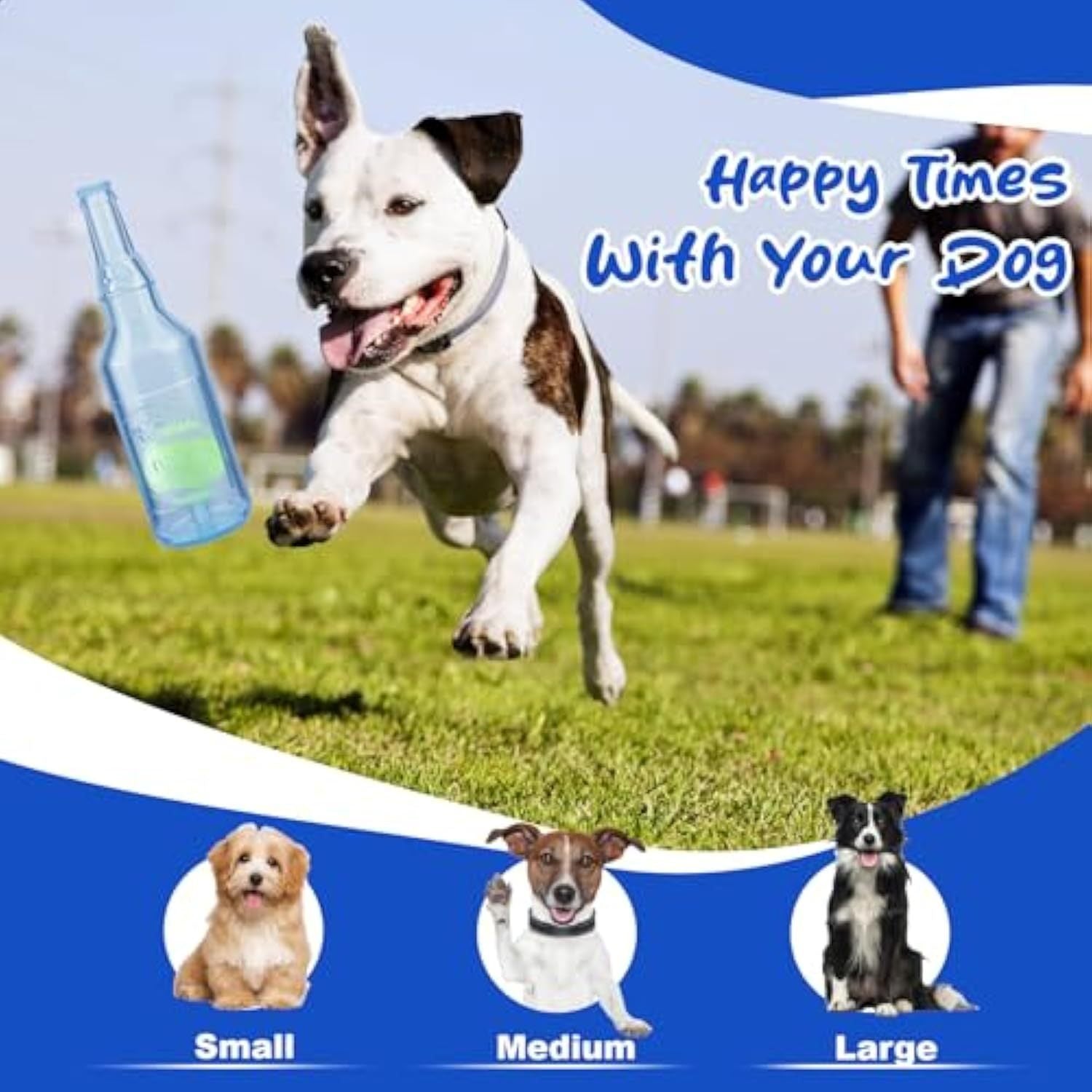 Water Bottle Dog Toy Squeaky Dog Toys For Aggressive Chewers - pettspy