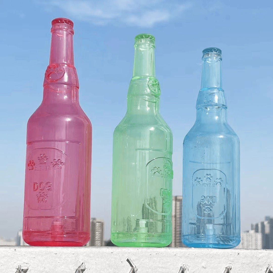 Water Bottle Dog Toy Squeaky Dog Toys For Aggressive Chewers - pettspy