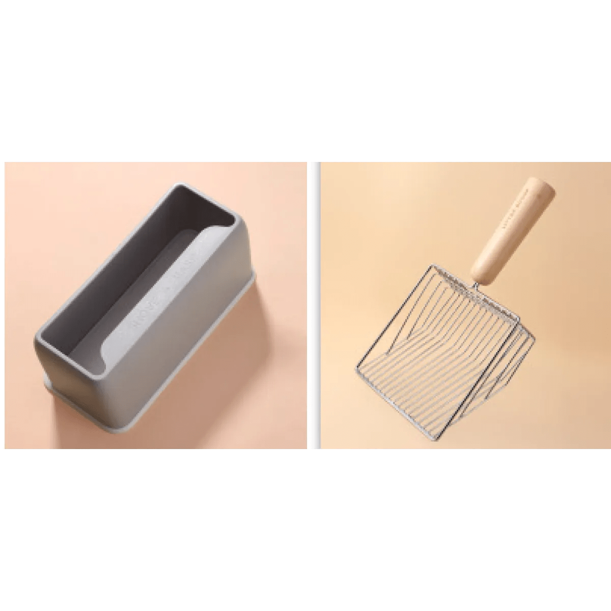 Wood Handle Metal Cat Litter Shovel - pettspy