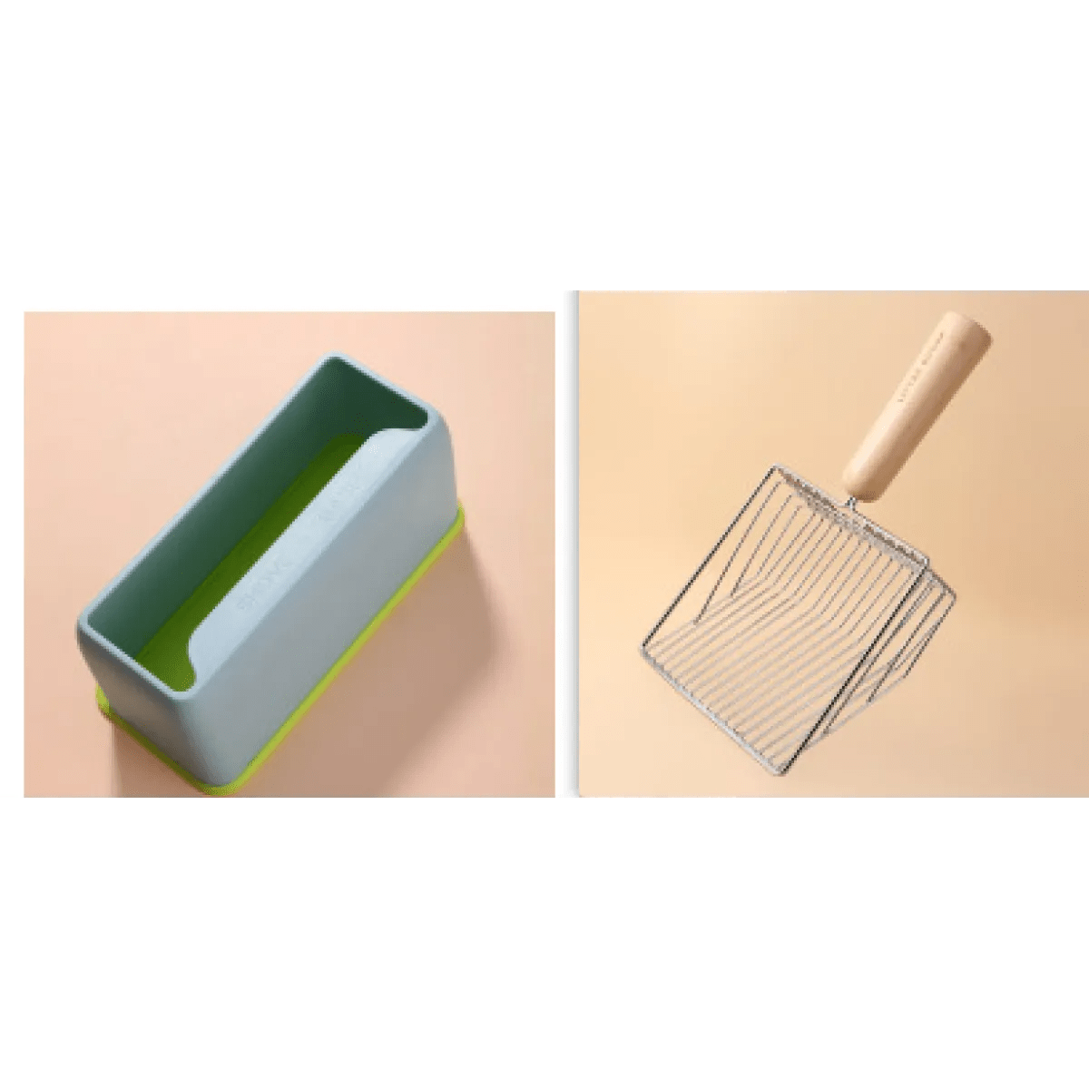 Wood Handle Metal Cat Litter Shovel - pettspy