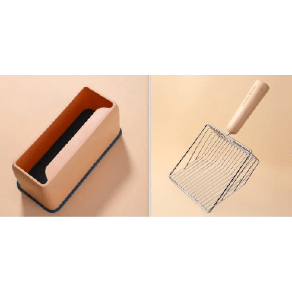 Wood Handle Metal Cat Litter Shovel - pettspy